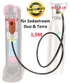 für Sodastream DUO Terra Wassersprudler zum CO2 Tank Adapter und Schlauch 1,5 m