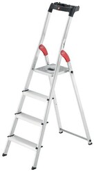 Hailo 8160-407 Alu-Sicherheitsleiter L60 StandardLine - 4 Stufen