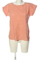 PETER HAHN Kurzarm-Bluse Damen Gr. DE 36 hellorange-weiß Casual-Look
