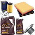 Motoröl Filter Set 5W-40 6 Liter + Ölablassschraube für Opel Saab 9-3 2.2 TiD