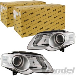 2xTYC H7/H7 SCHEINWERFER MIT LWR RECHTS+LINKS passend für VW PASSAT B6 05-11