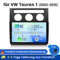 DAB+ 2+32GB Android 12 Autoradio Carplay GPS Navi WIFI Für VW Touran 1 2003-2010
