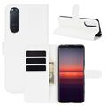 Schutz Handy Hülle für Sony Xperia 5 II Case Flip Cover Tasche Etuis Bumper Weiß