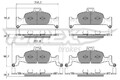 TOMEX Brakes Bremsbelagsatz, Scheibenbremse TX 18-22 für AUDI