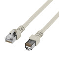 25m RJ45 Patchkabel Netzwerkkabel SF/UTP, Cat.5e grau LAN/DSL/Netzwerk GIGABIT