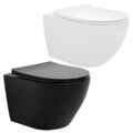 Spülrandloses Wand Hänge WC Nano kurz/lang Ausladung Keramik Toilette Soft Close