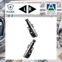 2x Abakus Waschwasserdüse, Scheinwerferreinigung Links, Rechts