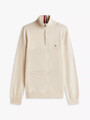 Tommy Hilfiger Herren Zip Pullover Troyer Pulli beige  Größe M - XXXL