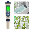 Digitales PH Messgerät,5-in-1 Wassertester Mit Hintergrundbeleuchtung,PH TDS EC