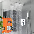 Unterputz Duscharmatur Set ibox 40cm Regendusche Kopfbrause Mischbatterie Chrom