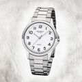 Regent Metall Herren Uhr 1152412 Armband-Uhr silber Metallarmband UR1152412