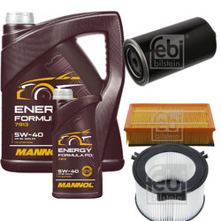 FEBI BILSTEIN Inspektionspaket 6L MANNOL Energy Formula PD 5W-40 für VW