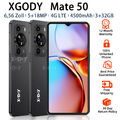 Neu 32GB XGODY 4G Handy Ohne Vertrag Android Smartphone Dual SIM 8 Core 6,6 Zoll