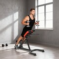 SPORTNOW Hyperextension Rückentrainer, Höhenverstellbar Bauchtrainer bis 120 kg