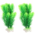  2 Pcs Simulierte Wassergrasdekoration Kleinkind Zierpflanzen Für Aquarien