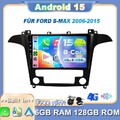 ★6GB+128GB★ AUTORADIO FÜR FORD S-MAX 2006-2015 NAVI CAR PLAY ANDROID 15 GPS DAB+