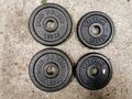 4 x 1,25 kg gemischte Pro Power/York Gewichtsplatten (5 kg insgesamt) 1 Zoll Gewichtheben