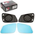 2x Außenspiegel Glas blaugetönt asphärisch konvex links rechts für BMW X2 F39