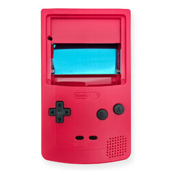 Hispeedido USB-C IPS Gehäuse Set für Game Boy Color Rot Shell GBC Red