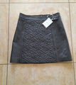 Damen Echt Lederrock von Tommy Hilfiger, schwarz Gr. 40/38, NEU mit Etikett