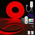 2-10M Neon LED Streifen Flex Schlauch Strip RGBIC Lichtband Wifi Außen Leiste