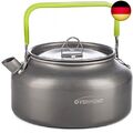OVERMONT Tragbar Aluminium Camping Wasserkocher Kessel Teekanne Kaffeekanne für 
