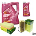 MANN-FILTER Inspektionspaket 6 L MANNOL Energy Combi LL 5W-30 für VW Skoda Golf