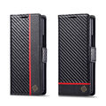 Flip Book Carbon Fiber Hülle Für Samsung Galaxy Z Fold 6 5 4 Handy Schutz Case