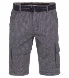 CASAMODA Herren Cargo-Bermuda-Shorts 1/2 Regular Fit Blau meliert