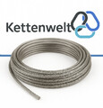 Edelstahldrahtseil Drahtseil Edelstahl Seil V4A INOX ab 1m bis 25m 7x19flexibel