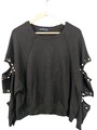ZARA KNIT Feinstrickpullover Damen Pullover Gr. DE 36 hellgrau Casual-Look