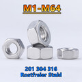 Sechskantmuttern Edelstahl Rostfrei Sechskantmutter M1 M1.2 M1.4 M1.6 M2 M3-M64
