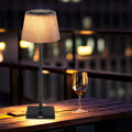 Tischleuchte Tischlampe Außenleuchte Balkonlampe CCT Touchdimmer Akku USB LED 
