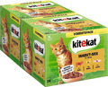 Kitekat Katzenfutter Markt-Mix Gelee 48 à 85g Portionsbeutel Rind Huhn und Lachs