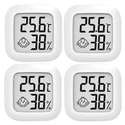 4x Digital Thermo Hygrometer Thermometer Luftfeuchtigkeit Temperaturmessgerät
