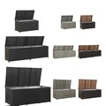Gartenbox Auflagenbox Gartentruhe Truhe Kissenbox Kiste Poly Rattan TANBURO