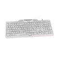 CHERRY KC 1000 SC, weiß-grau, kabelgebunden, Security Tastatur, integriertes Sma