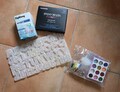 Epoxidharz Set, Schlüsselanhänger, Glitzer, Silikonform Buchstaben/Zahlen