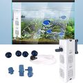 Aquarium Innenfilter Aquarienfilter Filter der regelbaren 500 L/H Wasserpumpe