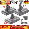 9000mAh Akku Für Dyson V6 V7 V8 DC58 DC59 DC61 Staubsauger Ladegerät Sony Cell