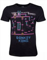  Offizielles schwarzes Herren-T-Shirt Esel Kong Retro Herren Esel Kong klassisches T-Shirt