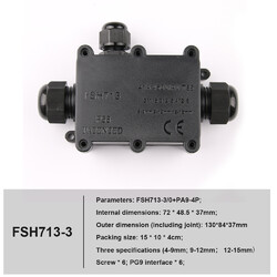 Abzweigdose Ip68 Wasserdicht Kabelmuffe Kabelverbinder Verteilerdose Anschlußbox