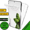 Hülle Für Samsung S25 S24 S23 S22 A16 A56 Ultra Klar 360 Rundum Full Cover