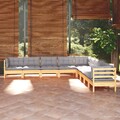 Kiefer Gartenmöbel Set 9-tlg. mit Kissen Lounge Sofa mehrere Auswahl vidaXL