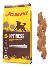 12,5kg Josera Emotion Optiness Hundefutter +  6 x Kaninchenohren