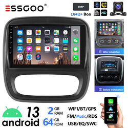 Für Opel Vivaro B Renault Trafic DAB+ CarPlay Autoradio Android 13 GPS Navi 64GB