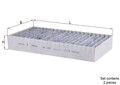 MAHLE Innenraumfilter LAK 295/S Aktivkohlefilter für MERCEDES W463 GL X164 V251