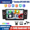 7" Android 14 Autoradio Für Fiat Grande Punto Linea 07-12 CarPlay Navi 64GB +Kam