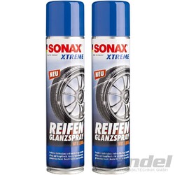 2x 400ml SONAX XTREME REIFENGLANZSPRAY REIFENPFLEGE REIFENGLANZ WET LOOK