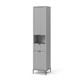 Badschrank Vicco Eliza 40 x 190 cm mit Türen, und Schublade